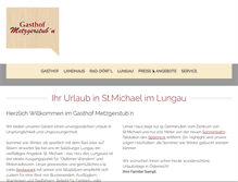 Tablet Screenshot of metzgerstubn.com